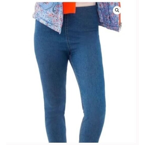 Gretchen Scott Gripeless Pants NWT Denim Pull On Leggings Retail $149 S - Picture 2 of 12